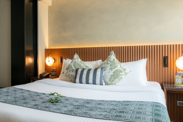 Deluxe King — king bed, symmetrical pillows